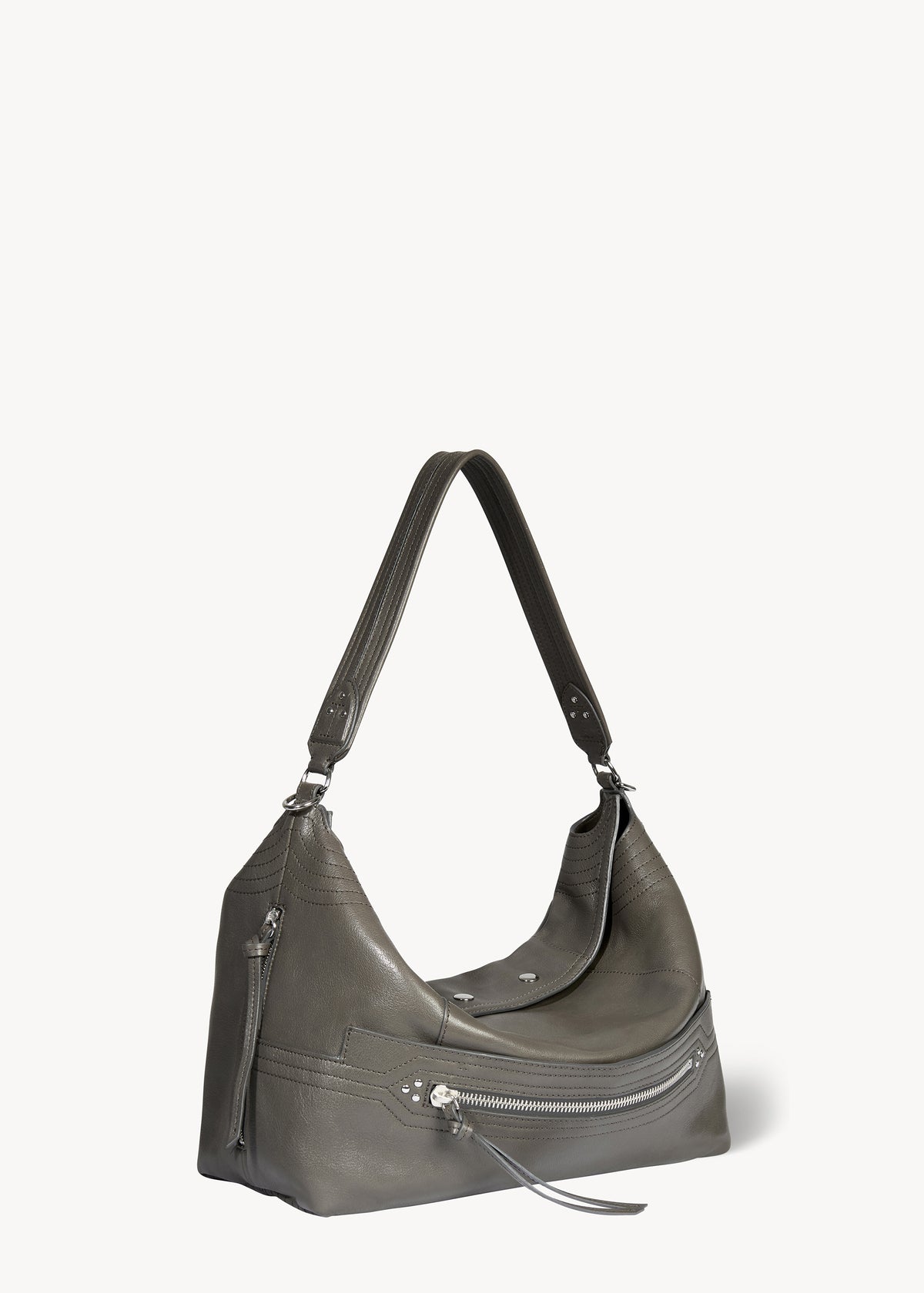 Sac Lucky Hobo Large buffle Gris