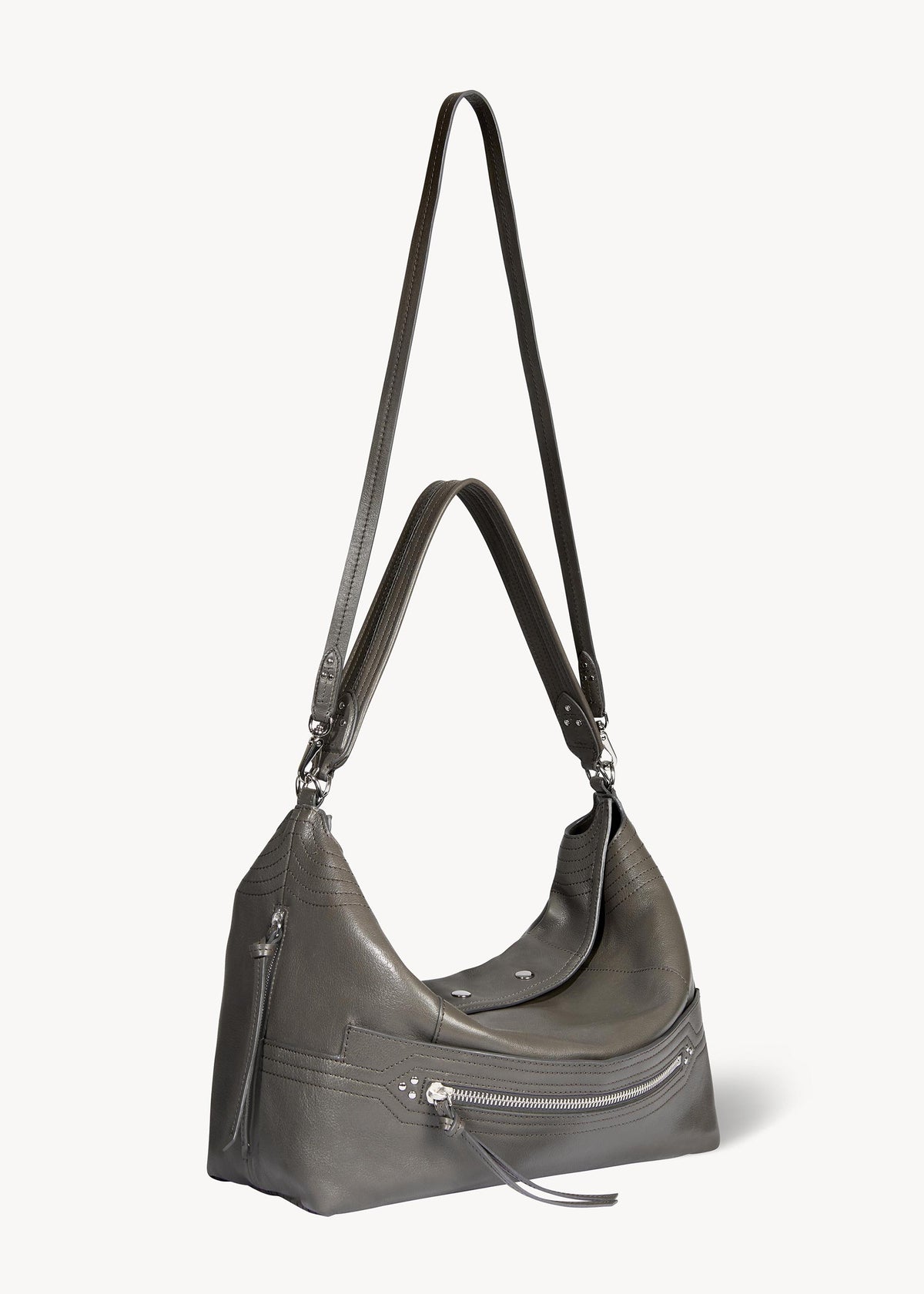 Sac Lucky Hobo Large buffle Gris