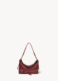 Sac Lucky Hobo Small Agneau Bubble Burgundy