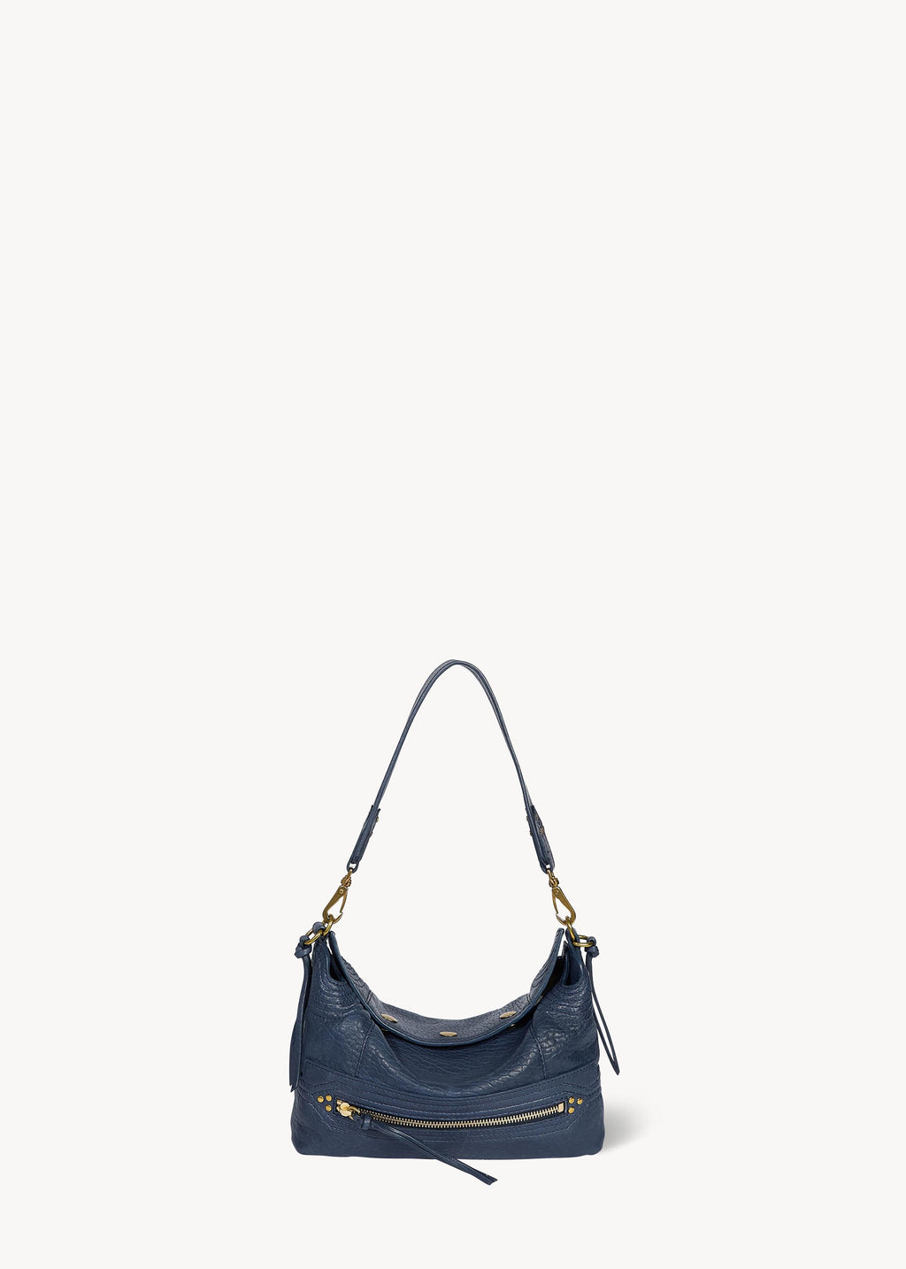 Sac Lucky Hobo Small Agneau Bubble Night Blue
