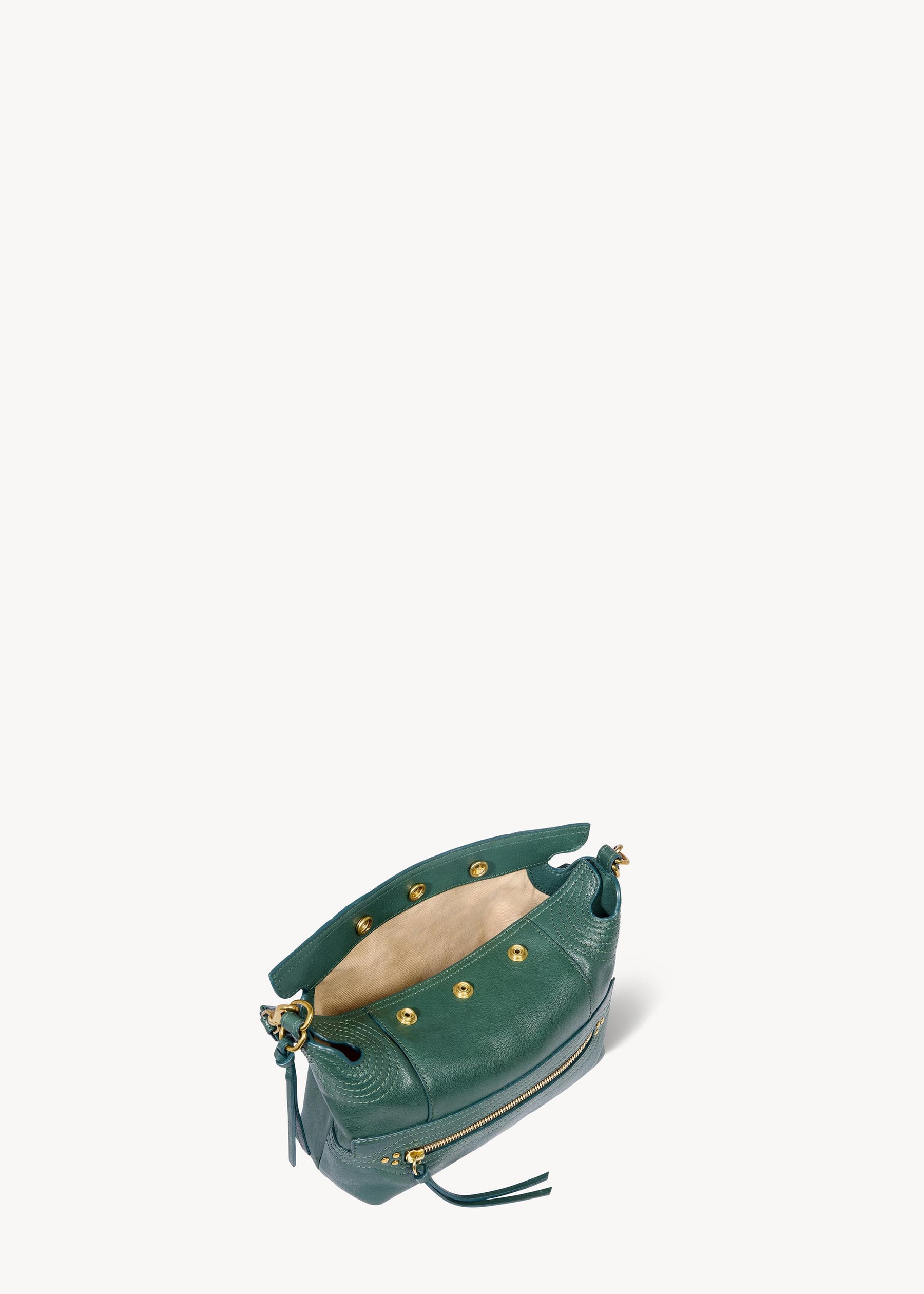 Sac Lucky Hobo Small buffle Avocat