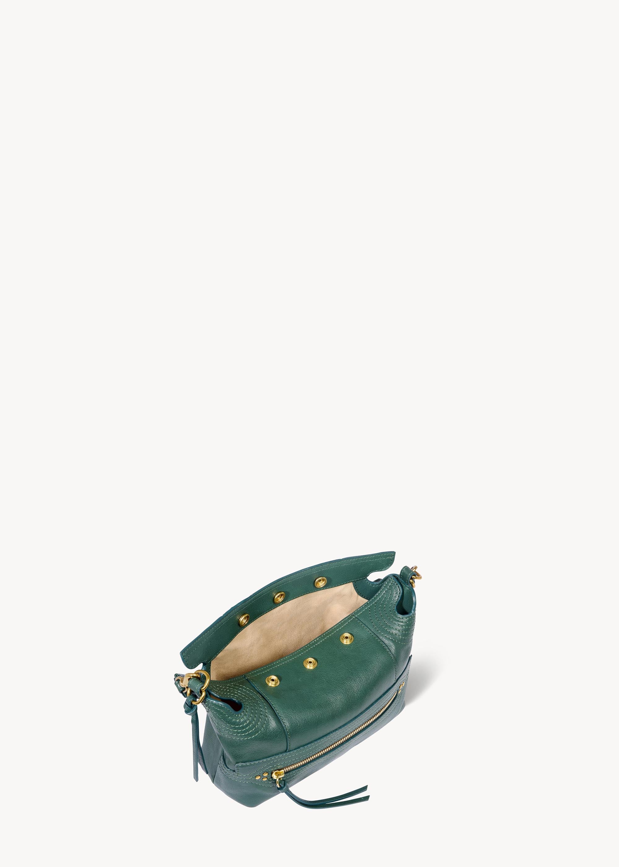 Sac Lucky Hobo Small buffle Avocat