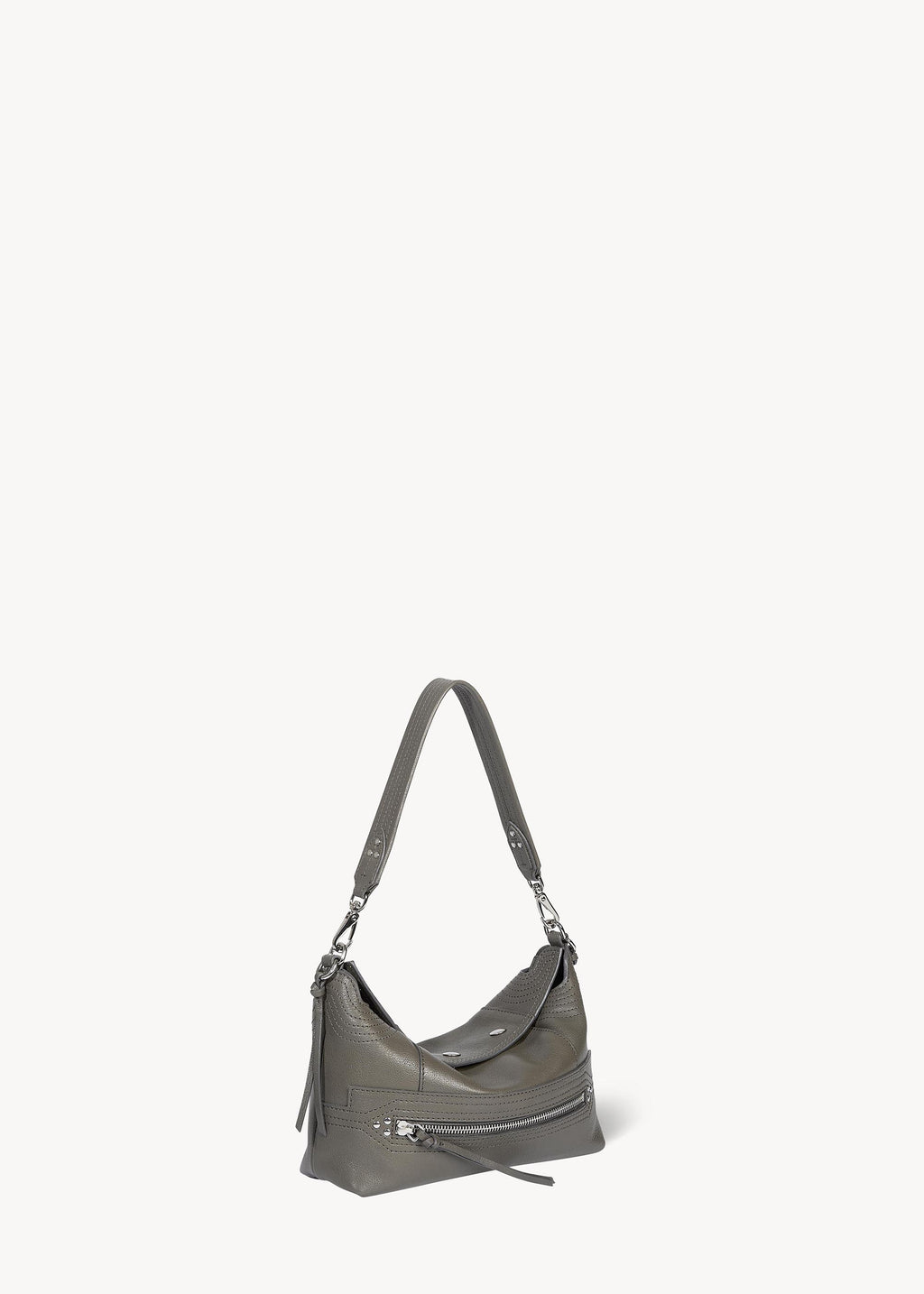 Sac Lucky Hobo Small buffle Gris