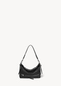 Sac Lucky Hobo Small buffle Noir Silver