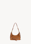 Sac Lucky Hobo Small Croûte Velours Caramel