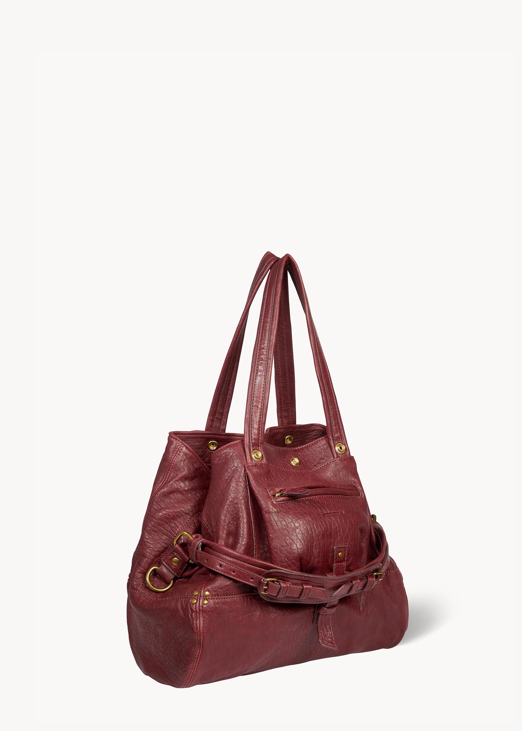 Sac Cabas Billy M Agneau Bubble Burgundy
