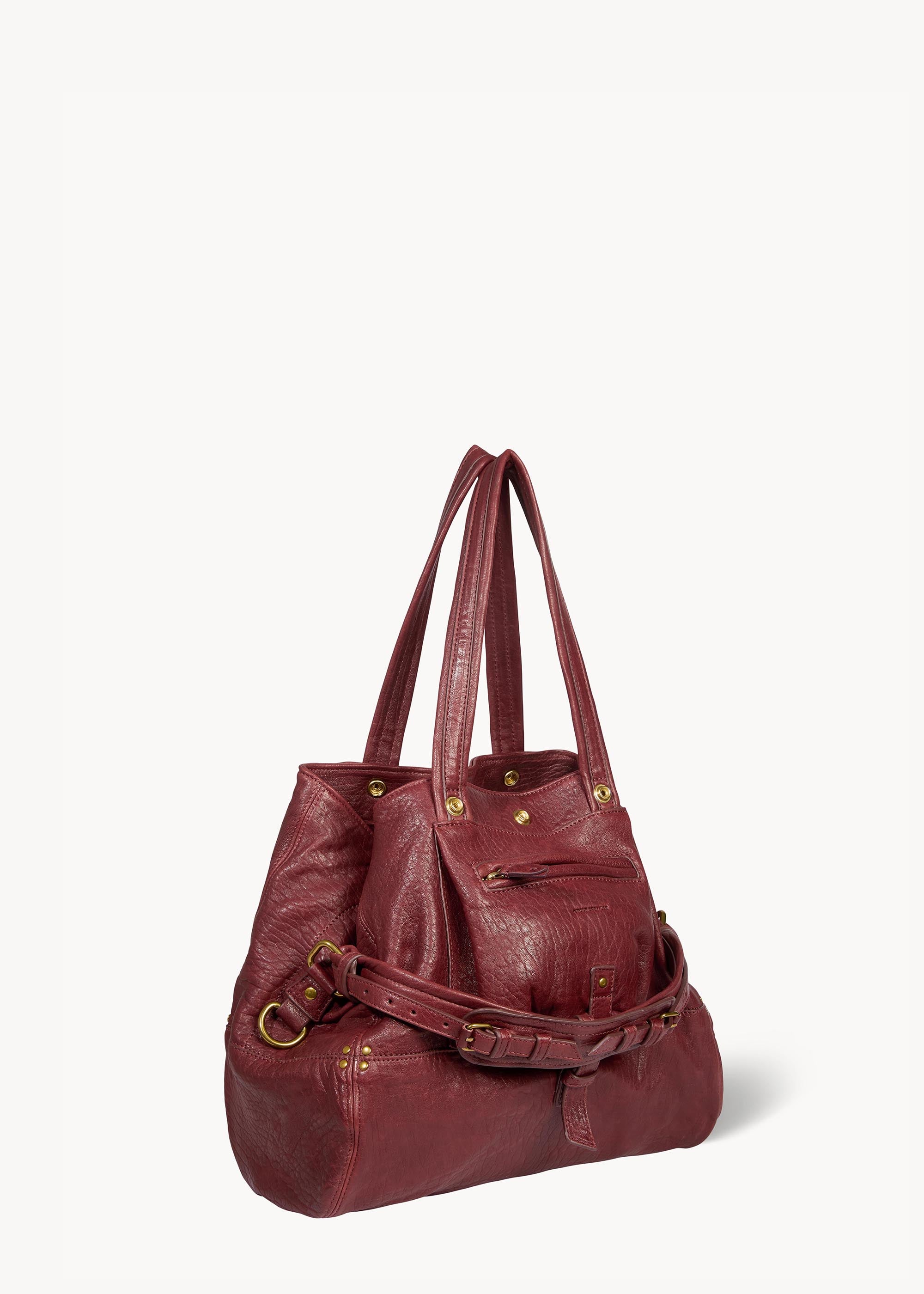 Sac Cabas Billy M Agneau Bubble Burgundy