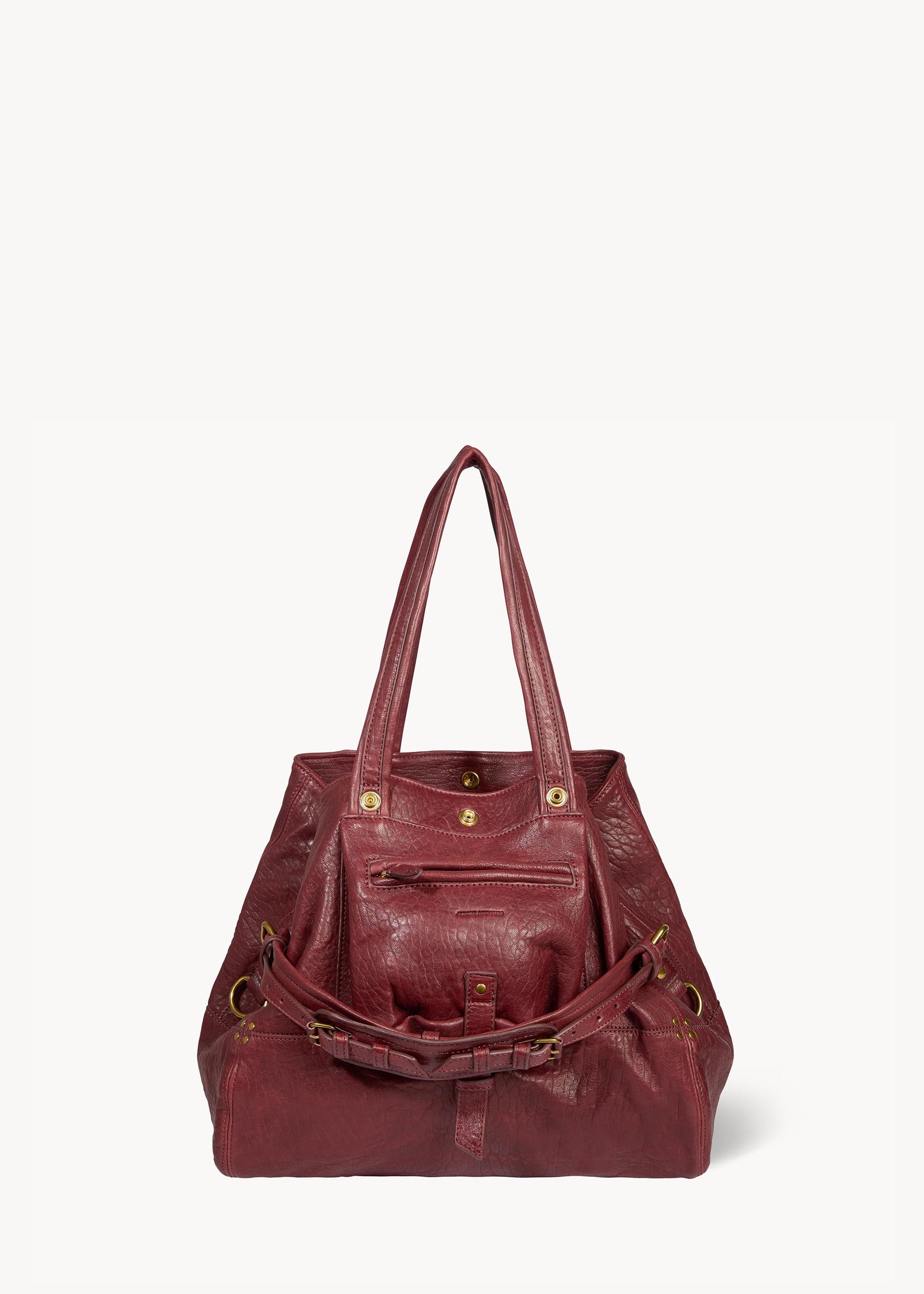 Sac Cabas Billy M Agneau Bubble Burgundy
