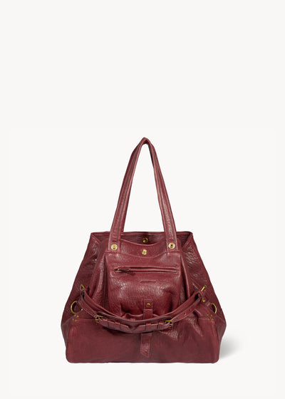 Sac Cabas Billy M Agneau Bubble Burgundy