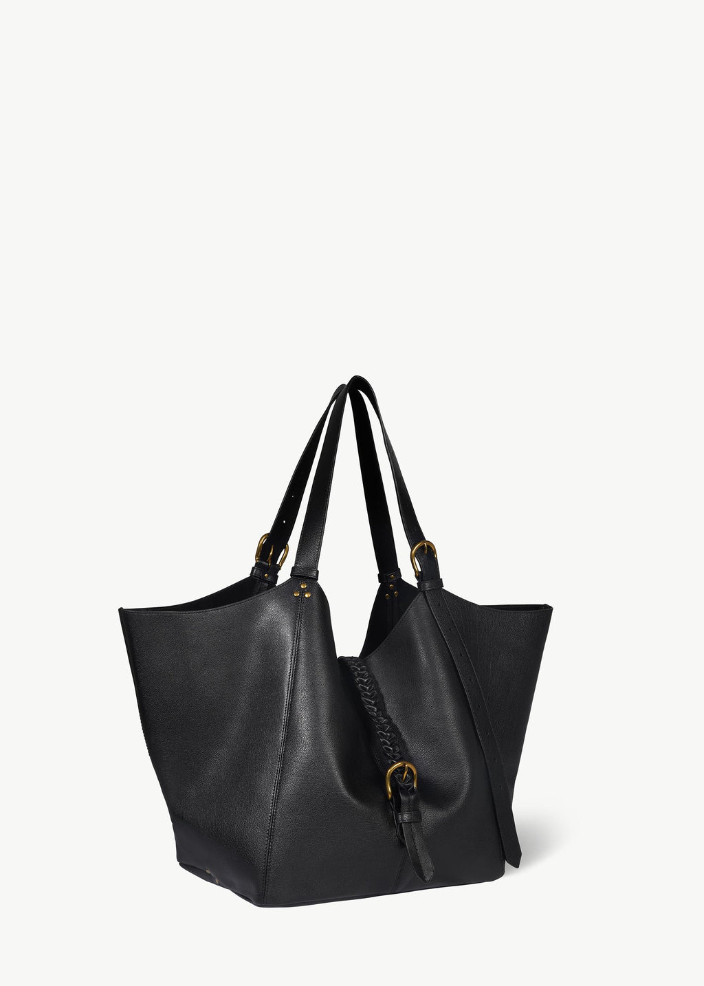 Sac Cabas Joseph M buffle Noir Brass