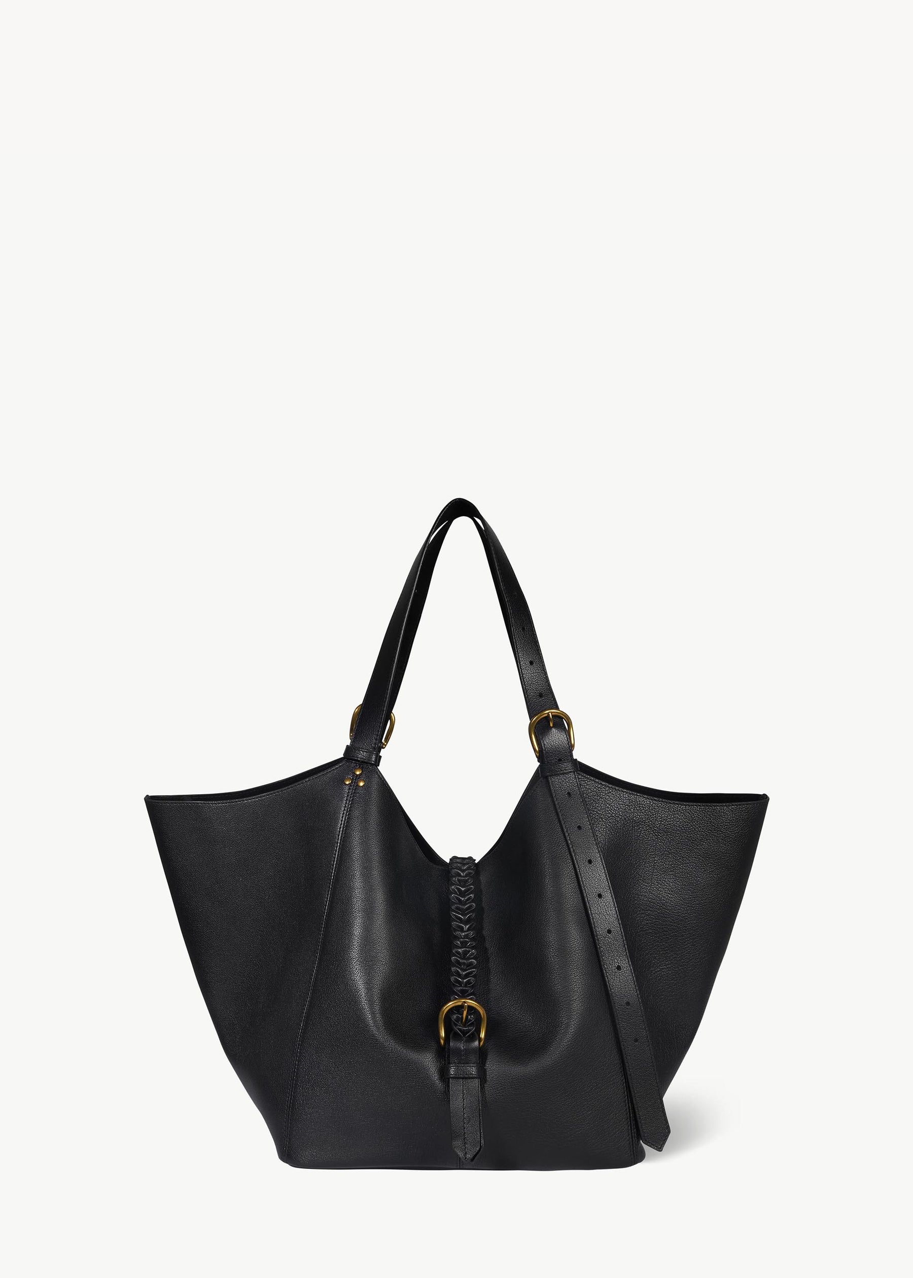 Sac Cabas Joseph M buffle Noir Brass