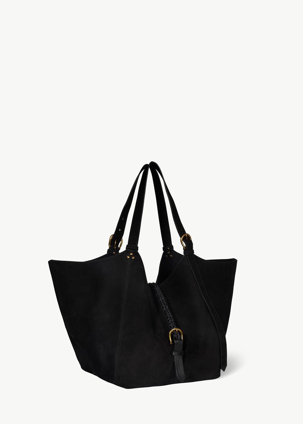 Sac Cabas Joseph M Croûte Velours Noir