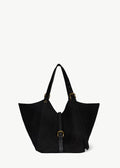 Sac Cabas Joseph M Croûte Velours Noir