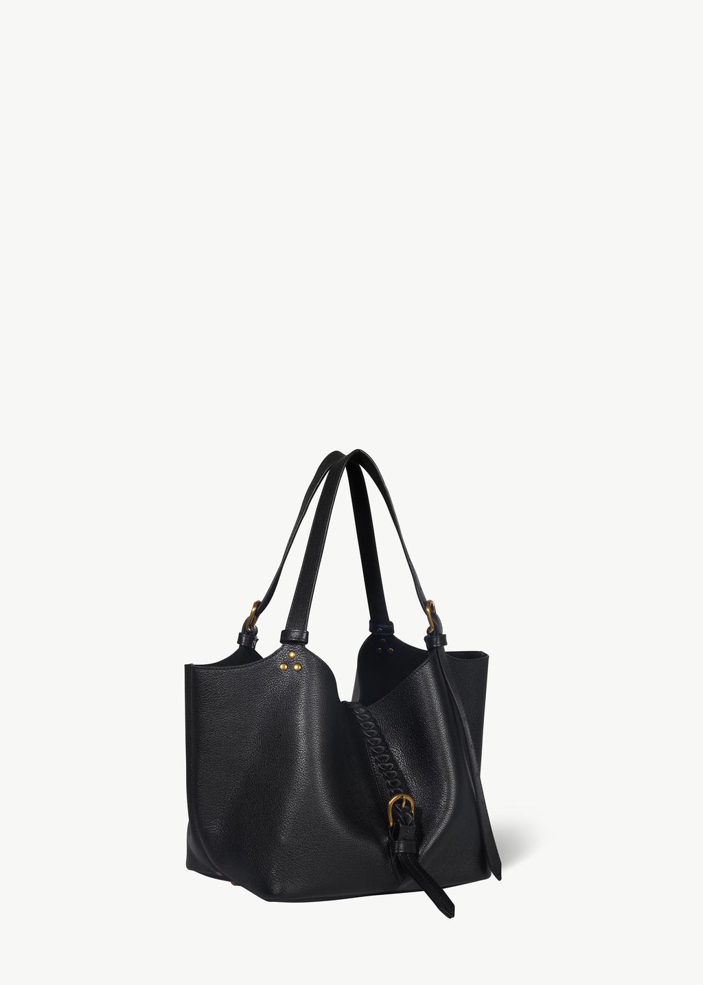 Sac Cabas Joseph S buffle Noir Brass
