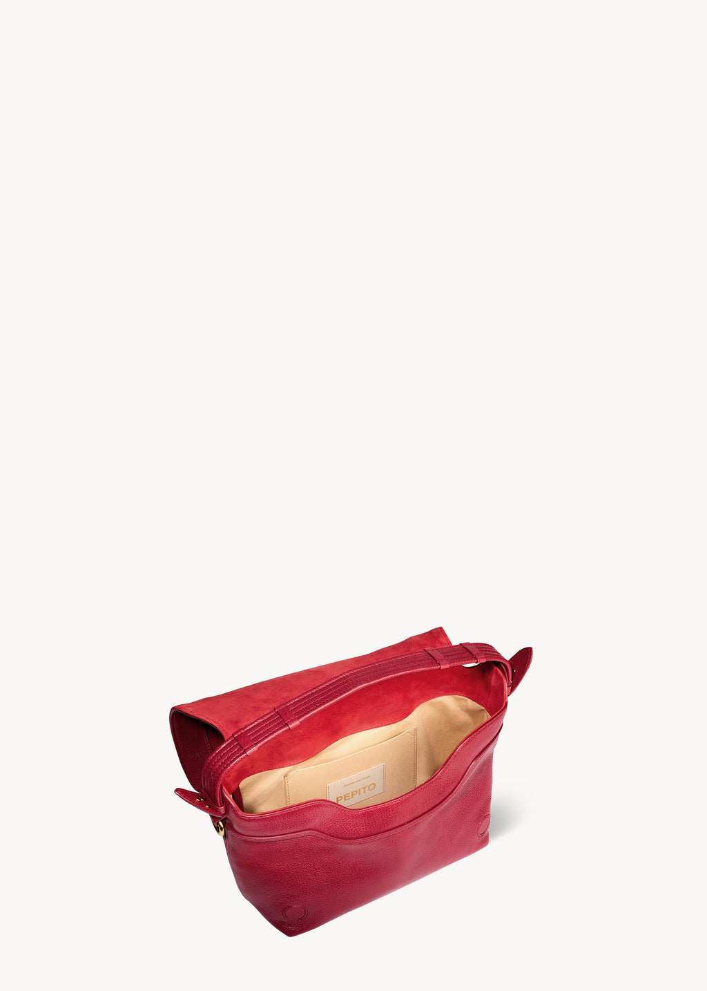 Sac Pepito M Chèvre Carmin