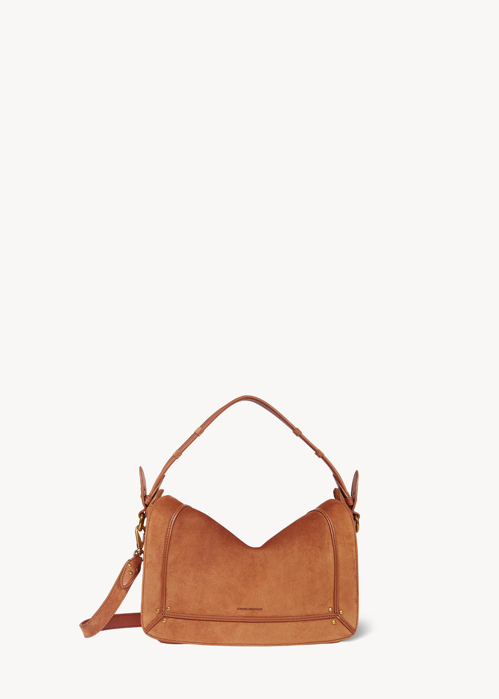 Sac Pepito M Croûte Velours Caramel