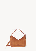 Sac Pepito M Croûte Velours Caramel