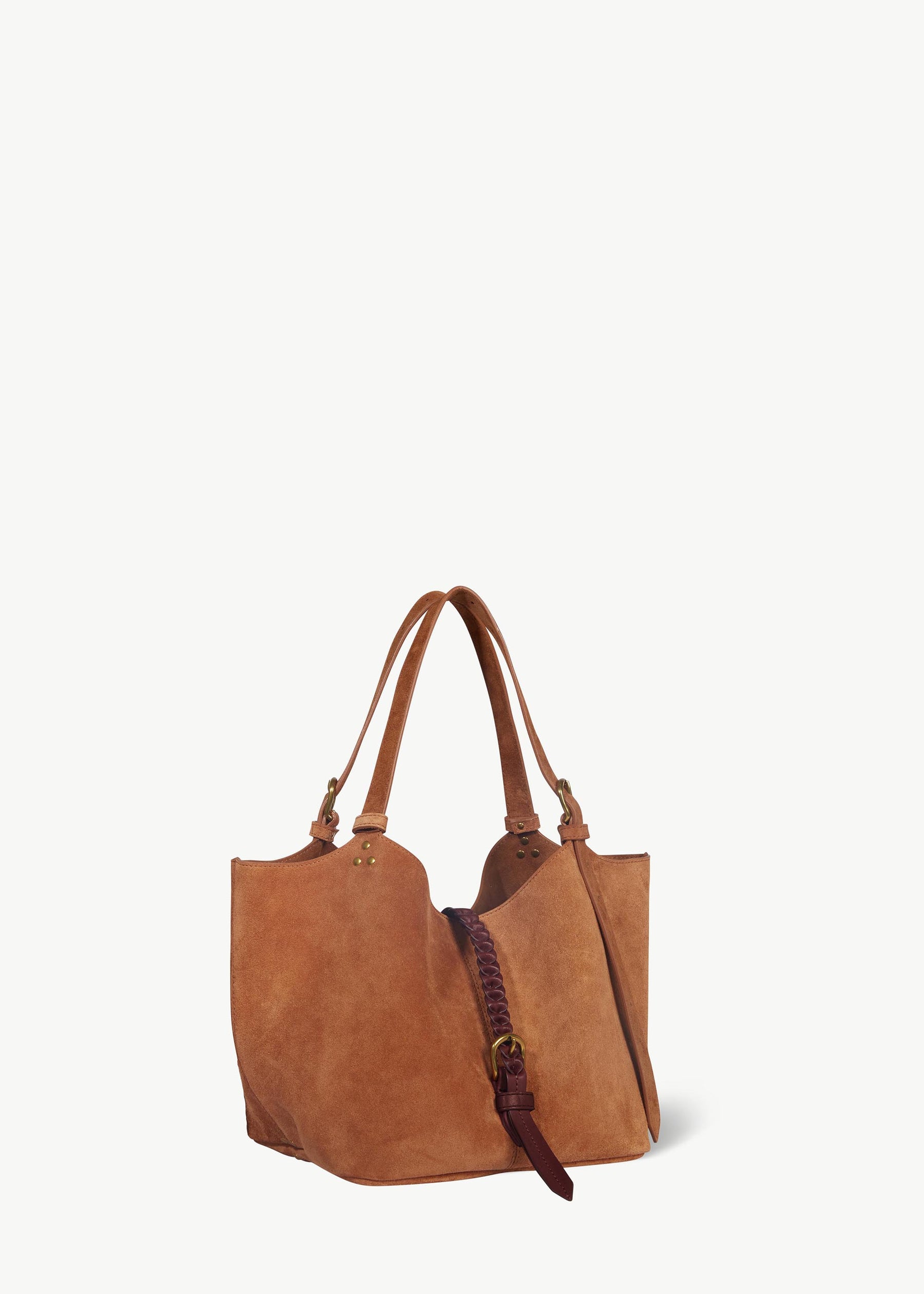 Sac Cabas Joseph S Croûte Velours Caramel