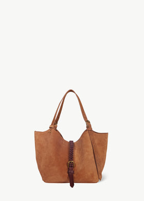 Joseph S Tote bag Caramel Split Suede