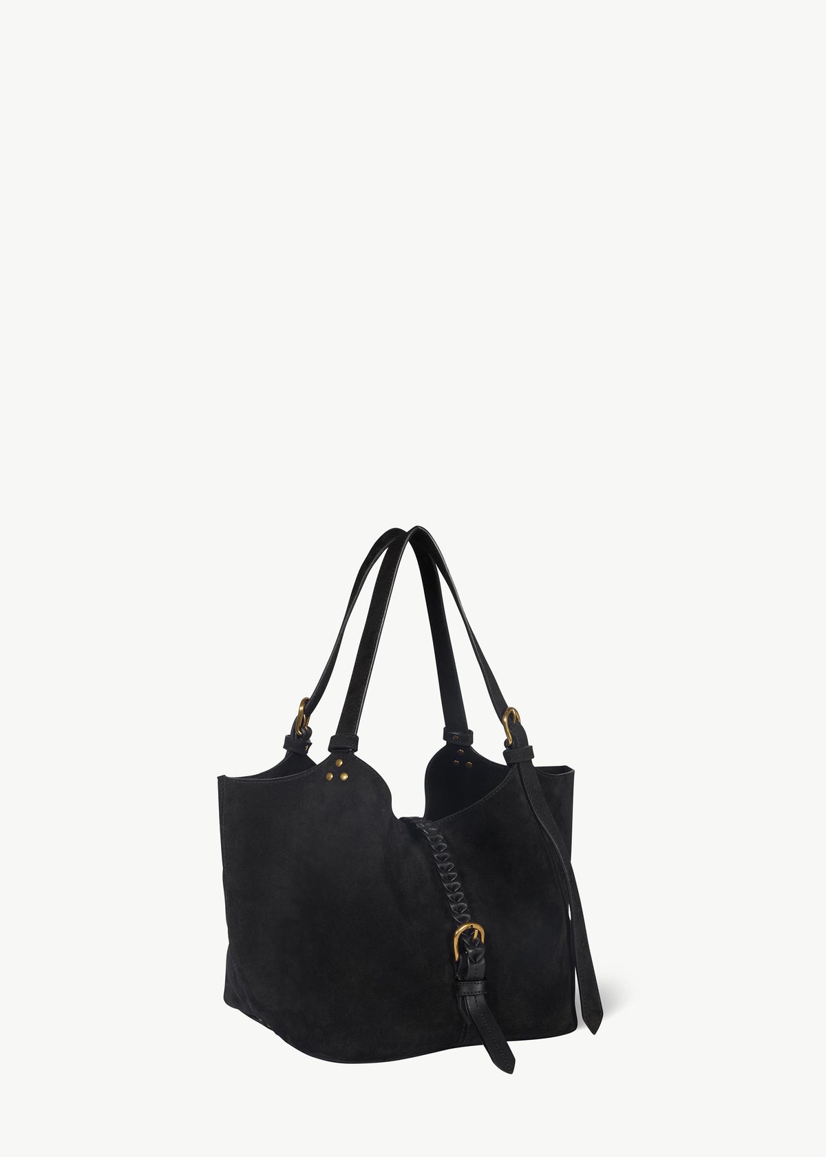 Sac Cabas Joseph S Croûte Velours Noir