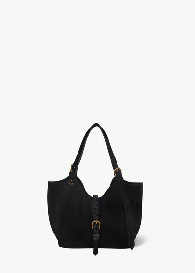 Sac Cabas Joseph S Croûte Velours Noir