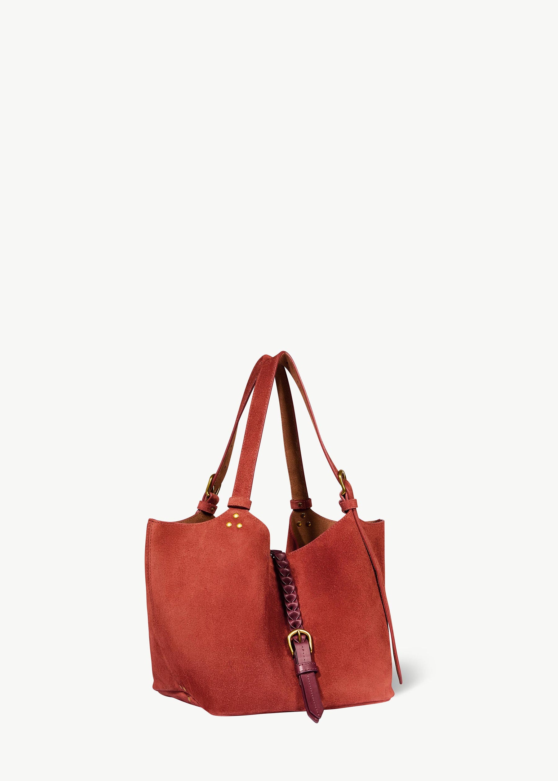 Sac Cabas Joseph S Croûte Velours Rouille