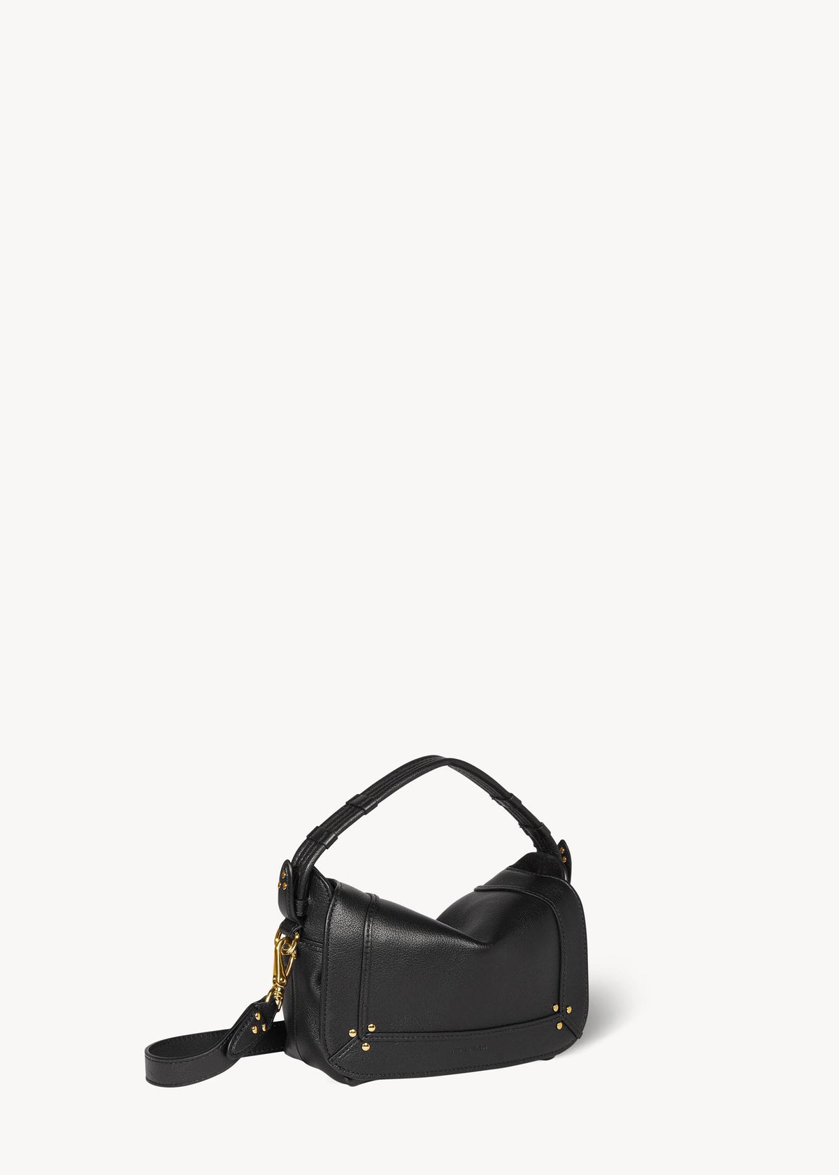 Sac Pepito S Buffle Noir Brass