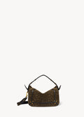 Sac Pepito S Croûte Velours Imprimé Léopard kaki