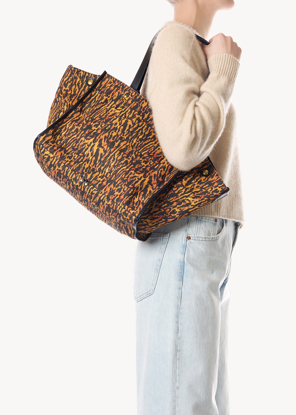 Sac Cabas Léon M Toile Jaguar