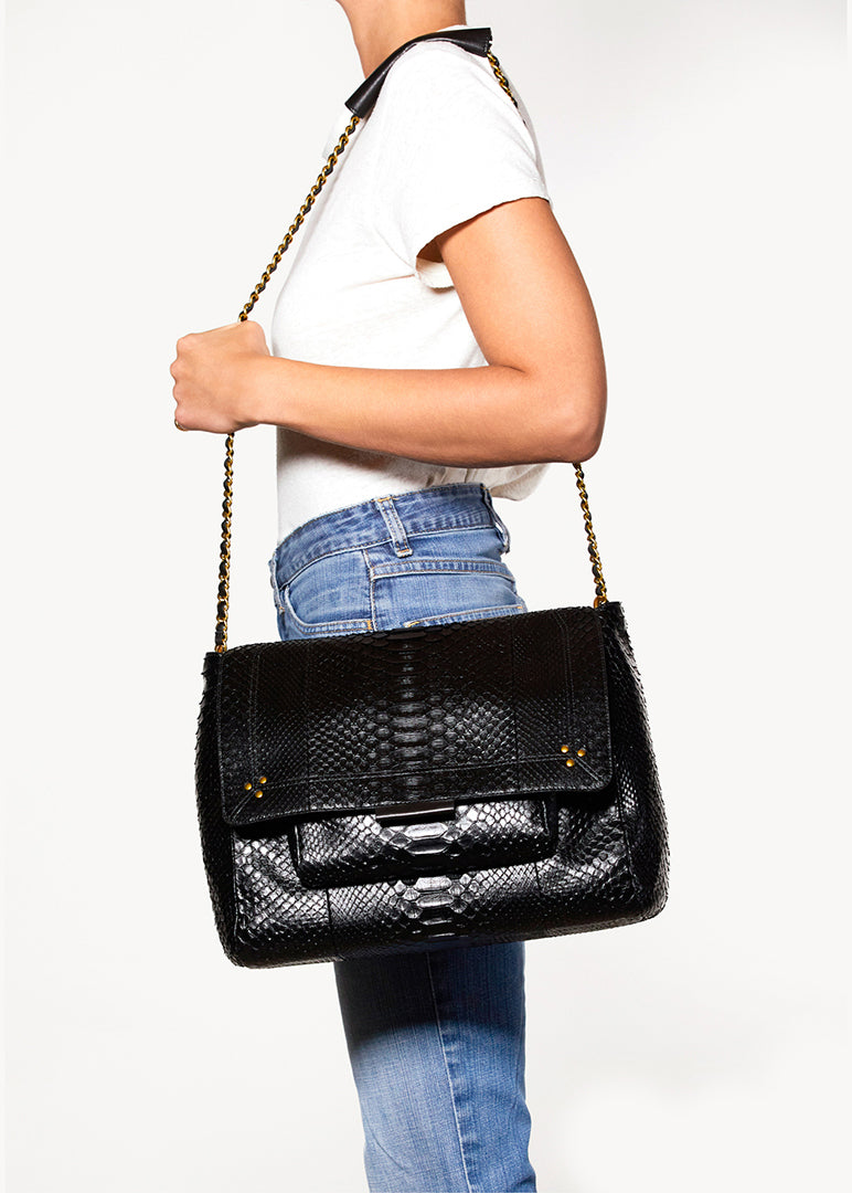 Lulu XL Python Noir