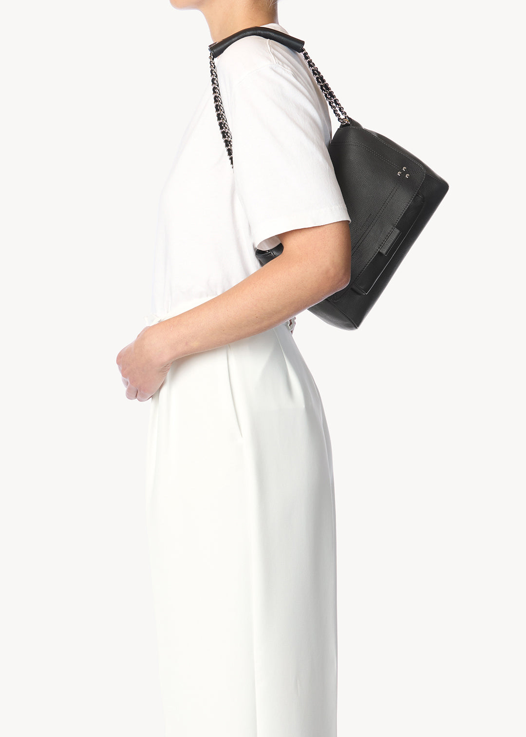 Lulu M Veau Noir Silver