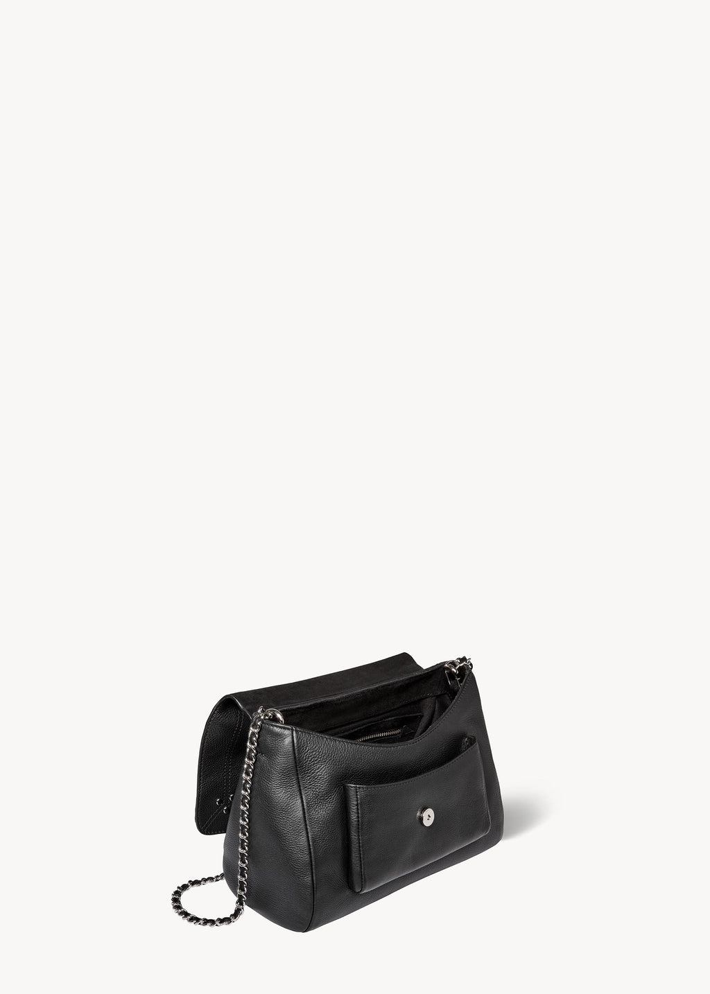 Lulu M Veau Noir Silver