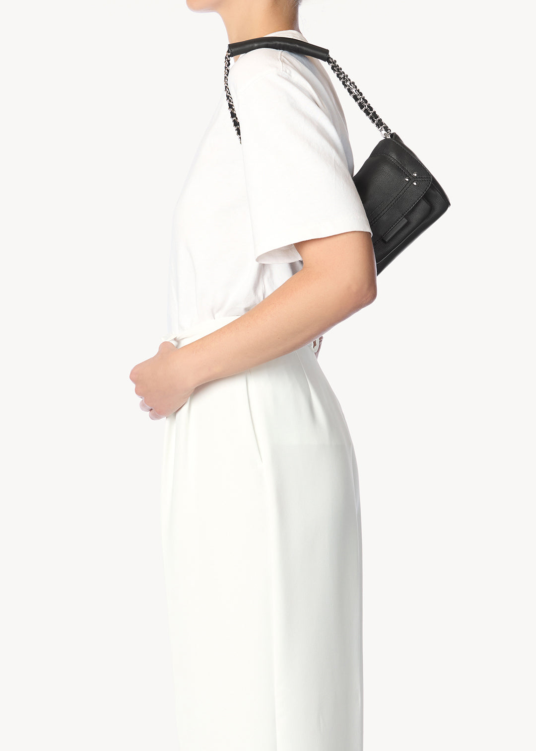 Lulu S Veau Noir Silver