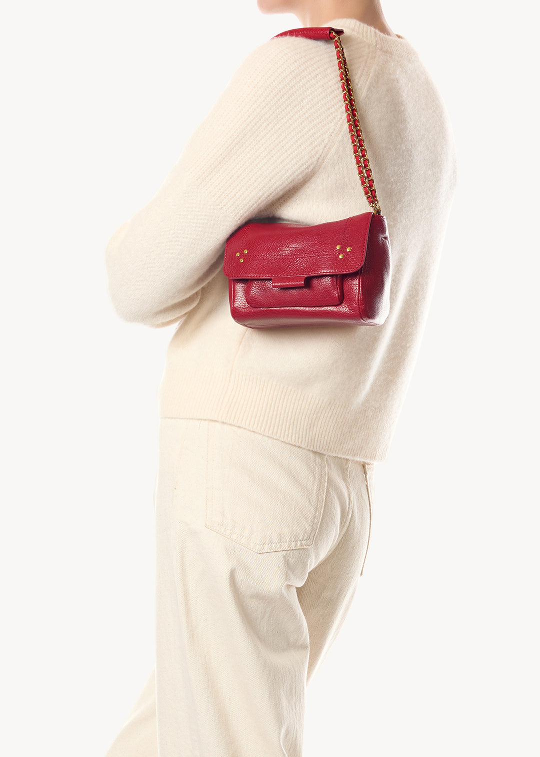 Sac Lulu S Chèvre Carmin