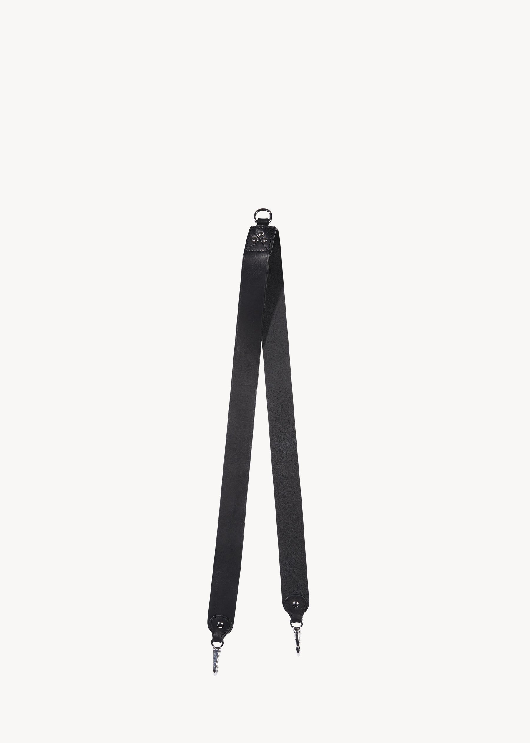 Bandoulière simple Vachette Noir Silver