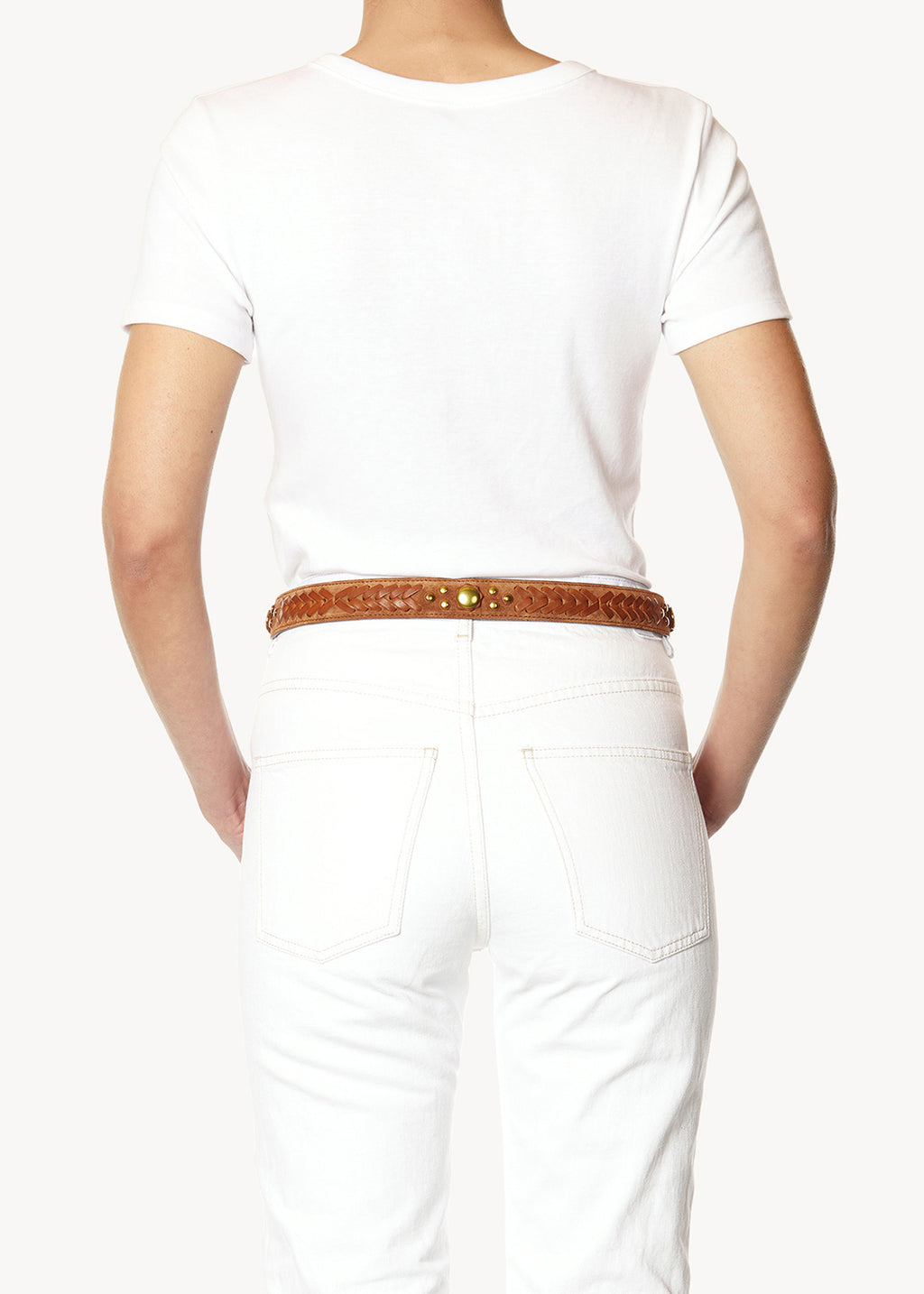 Ceinture Gaucho Croûte Velours Caramel
