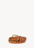 Ceinture Gaucho Croûte Velours Caramel