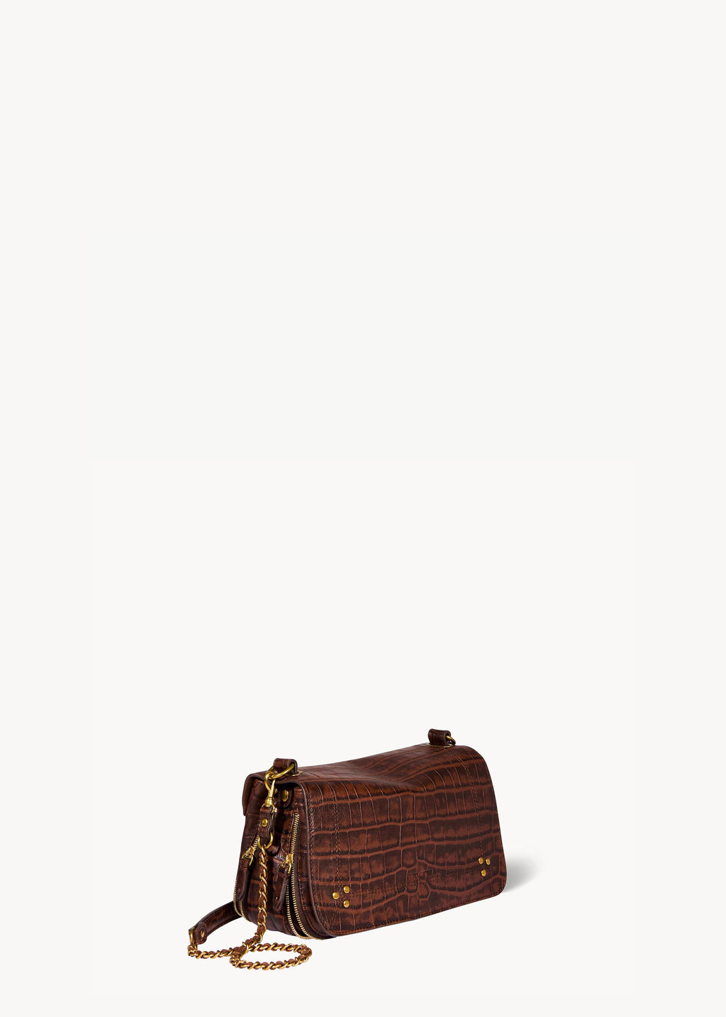 Sac Bobi Mouton Imprimé Croco Cigare