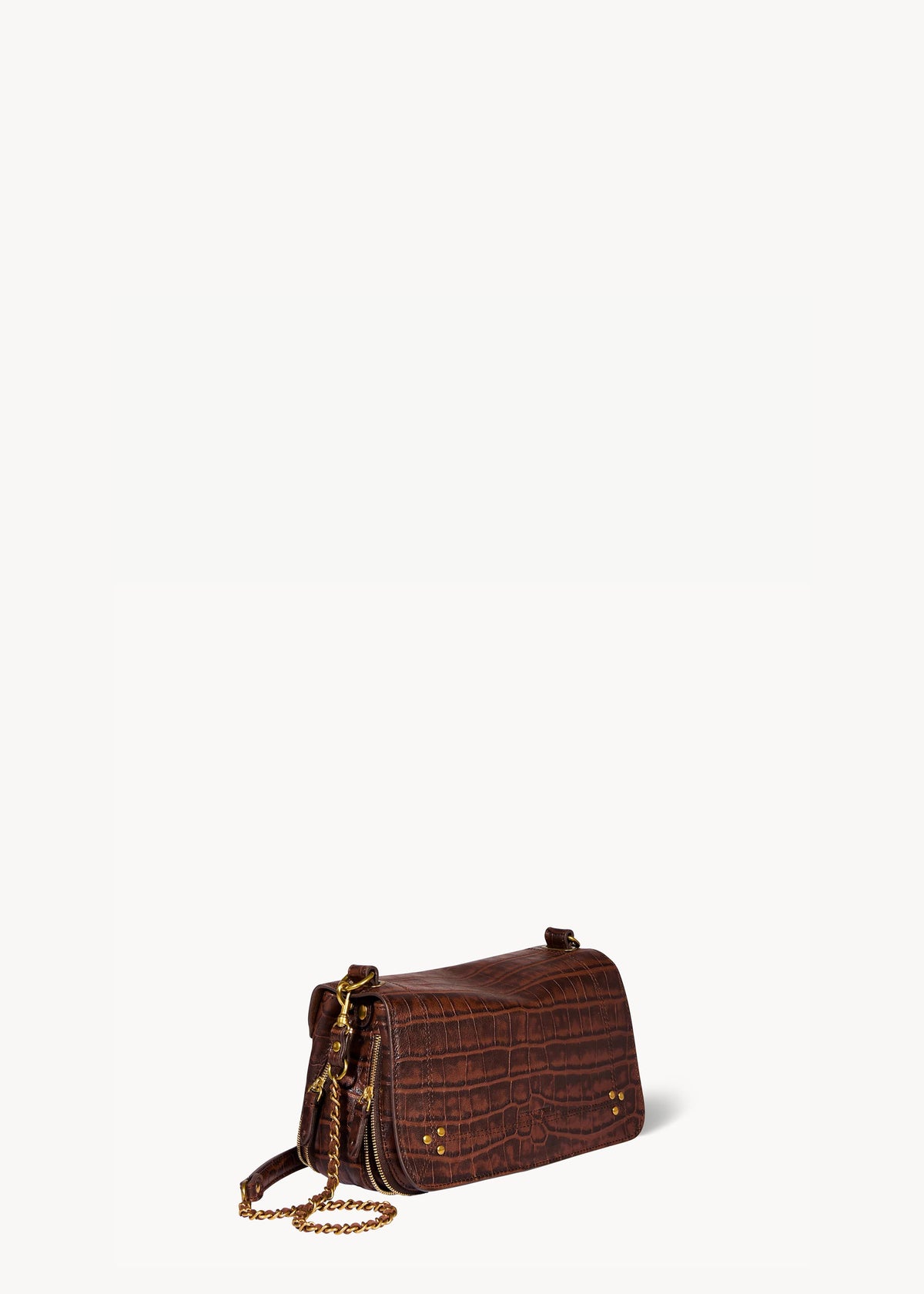Sac Bobi Mouton Imprimé Croco Cigare