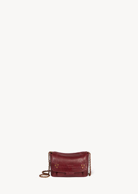 Lulu S Tasche Bubble Burgundy Lammleder