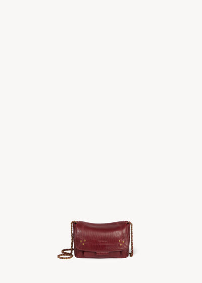 Lulu S Tasche Bubble Burgundy Lammleder