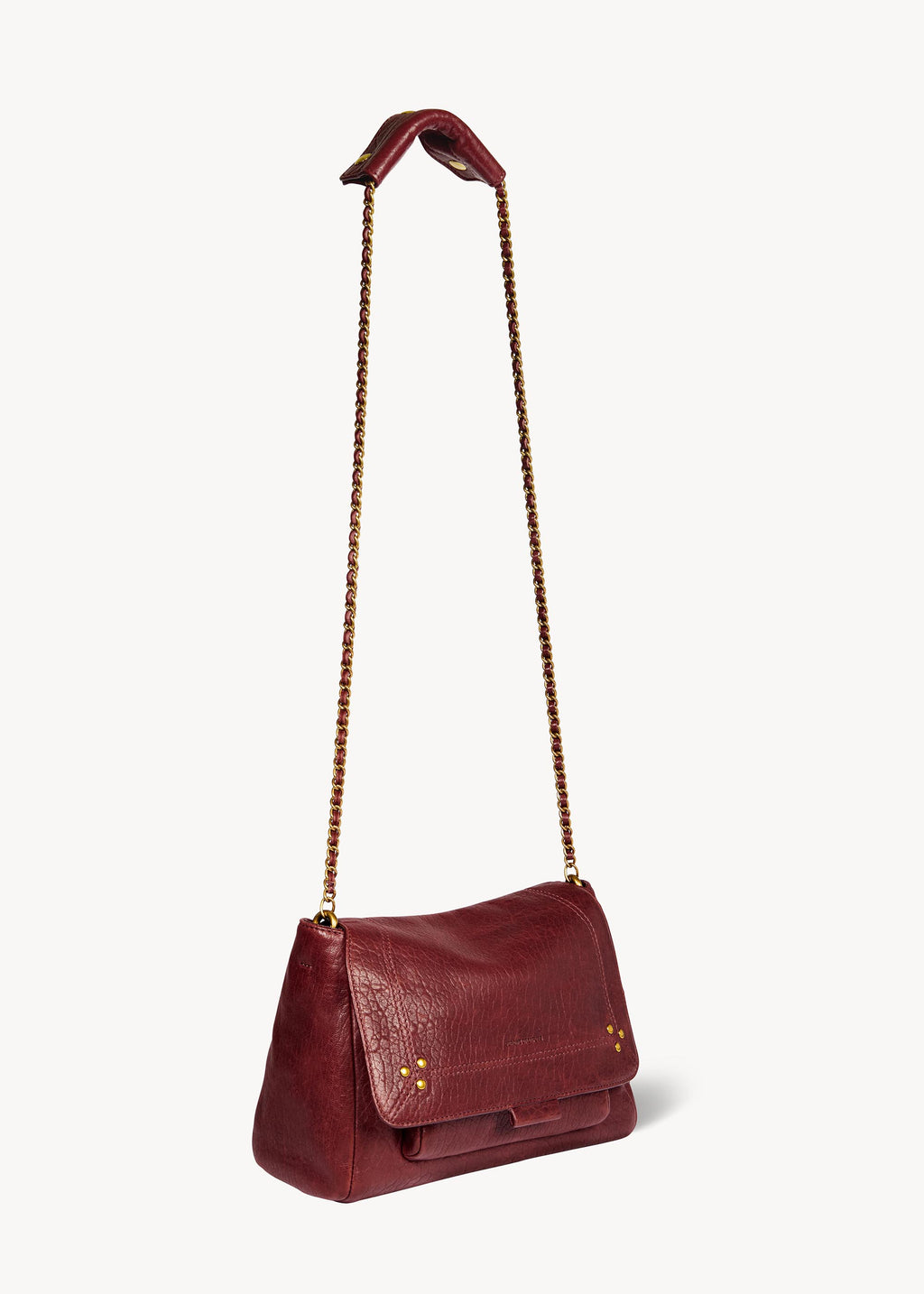 Sac Lulu M Agneau Bubble Burgundy
