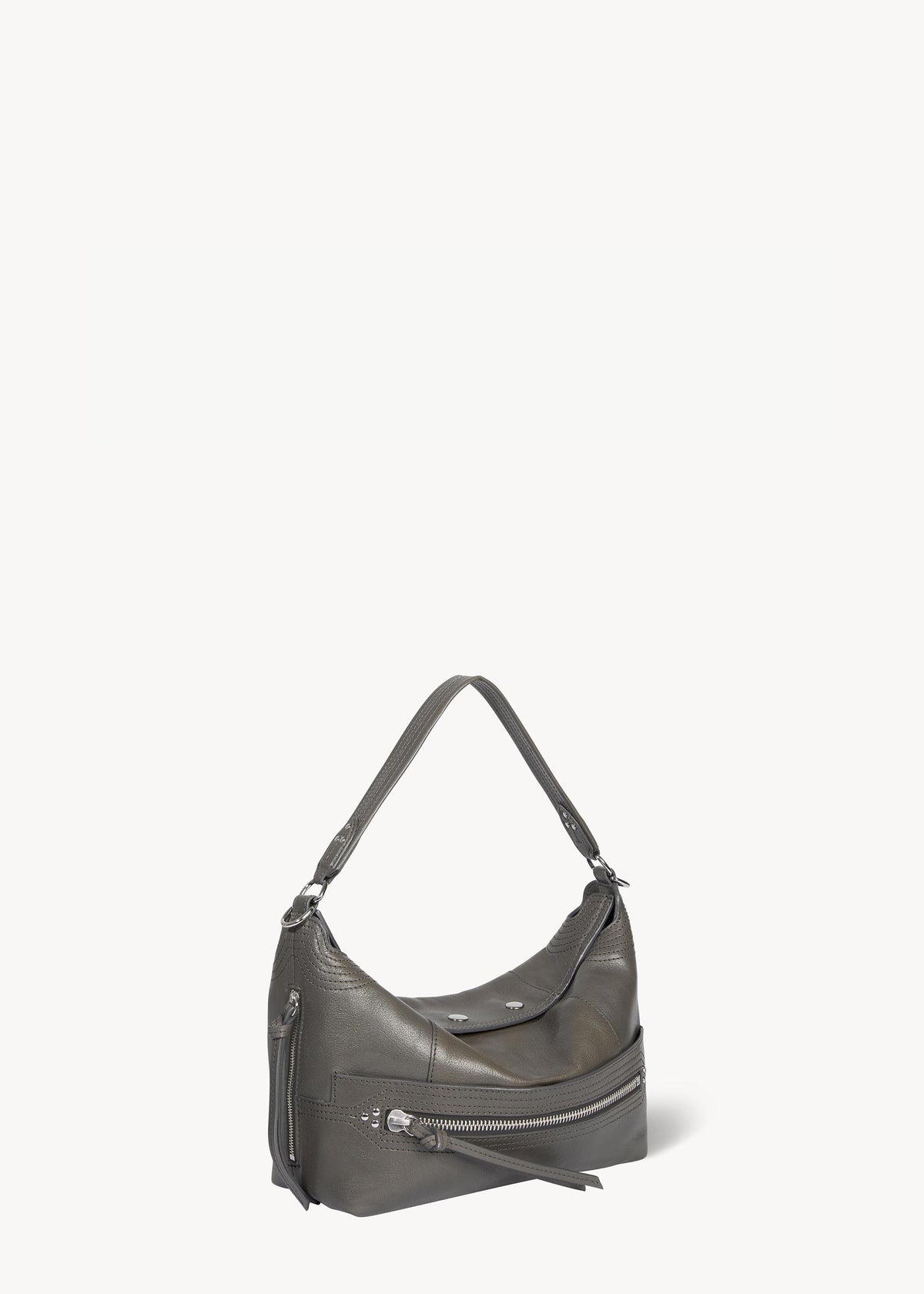 Sac Lucky Hobo Buffle Gris