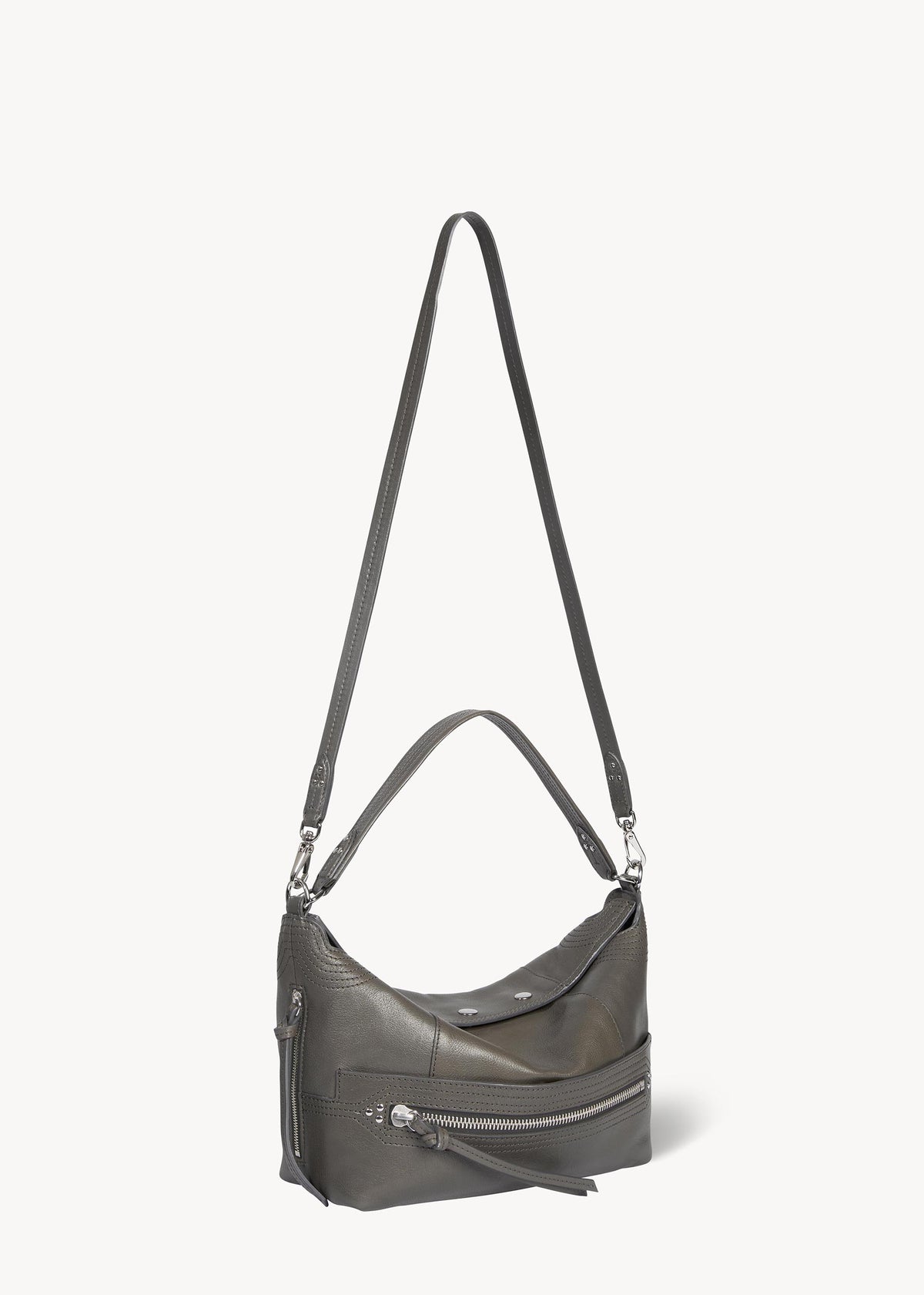 Sac Lucky Hobo Buffle Gris