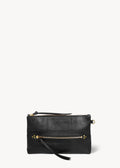 Pochette Lucky Clutch Buffle Noir Brass