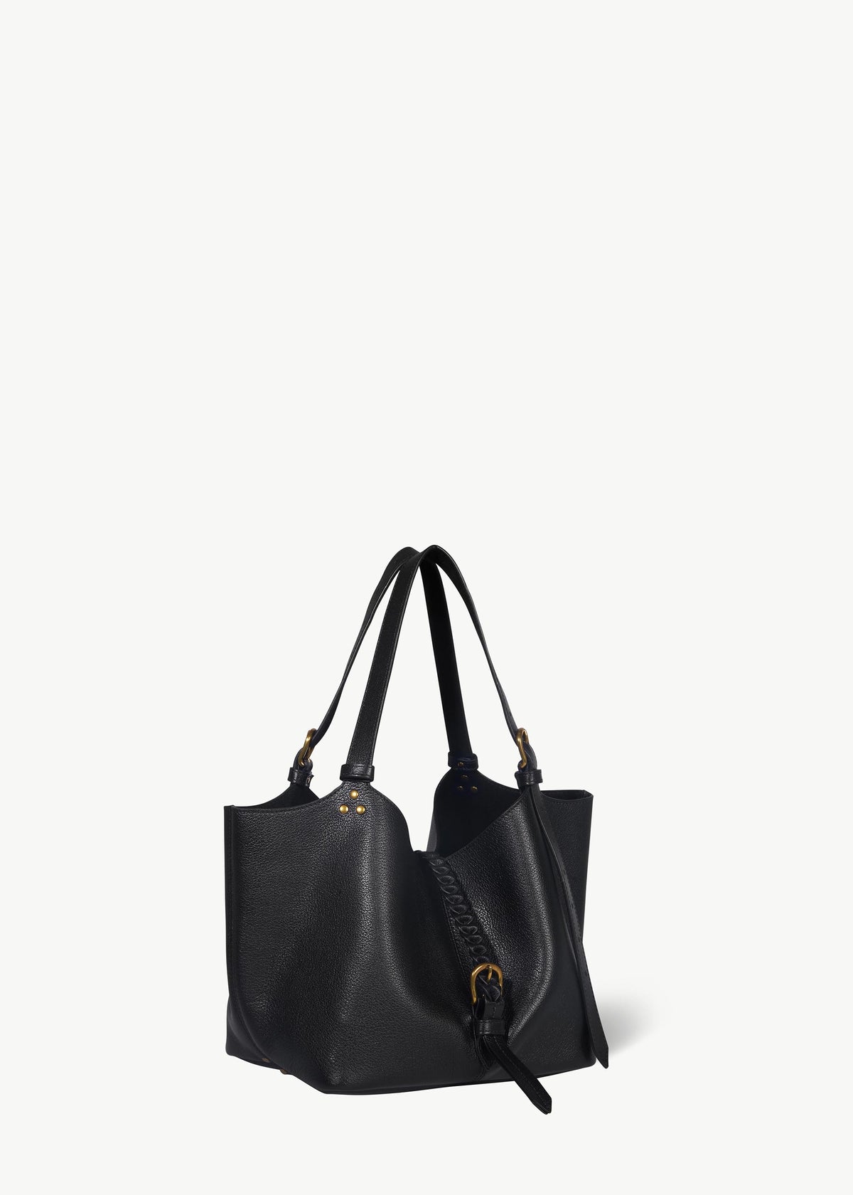 Sac Cabas Joseph S buffle Noir Brass