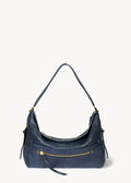Sac Lucky Hobo Large Agneau Bubble Night Blue