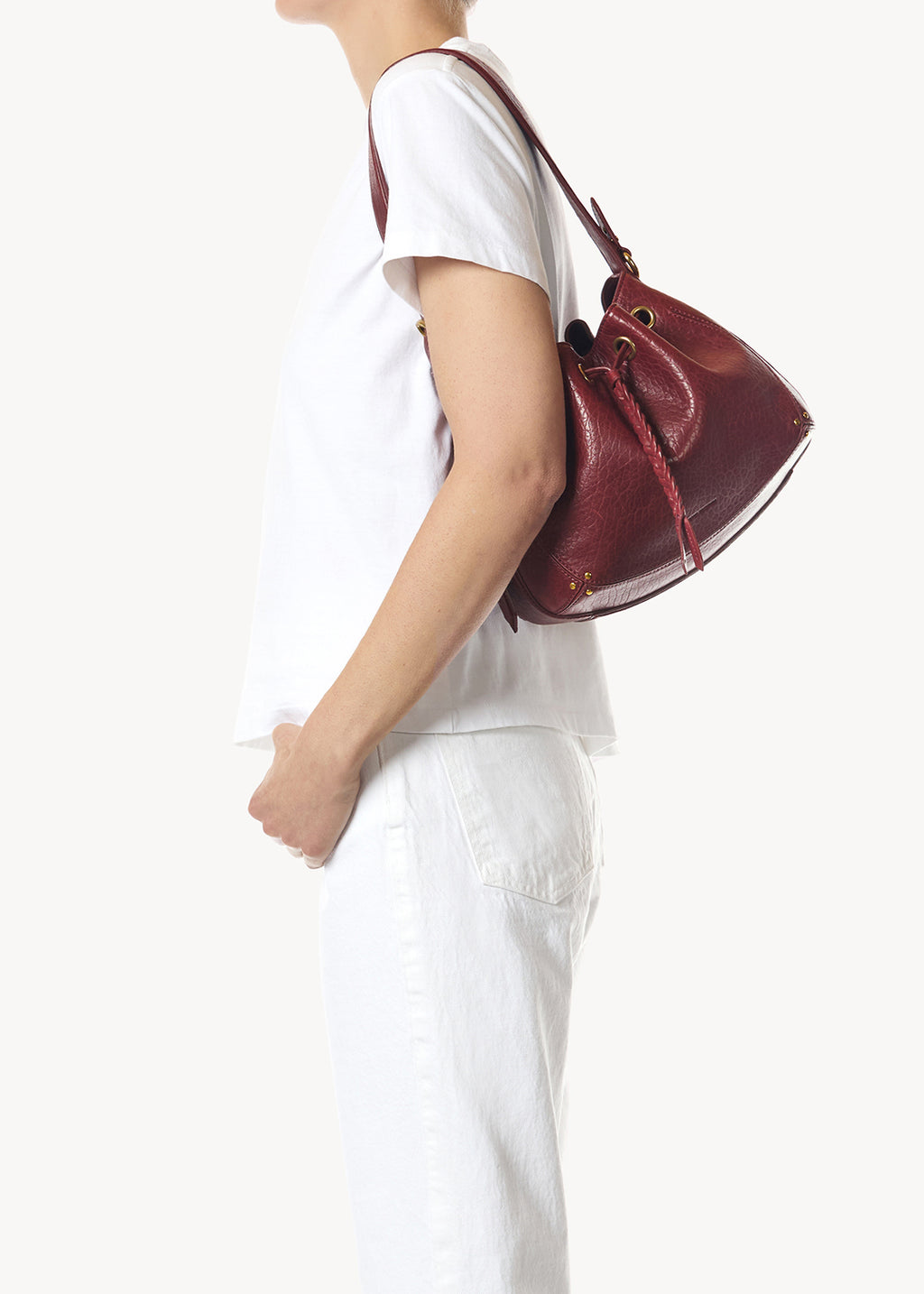 Sac Andy Agneau Bubble Burgundy