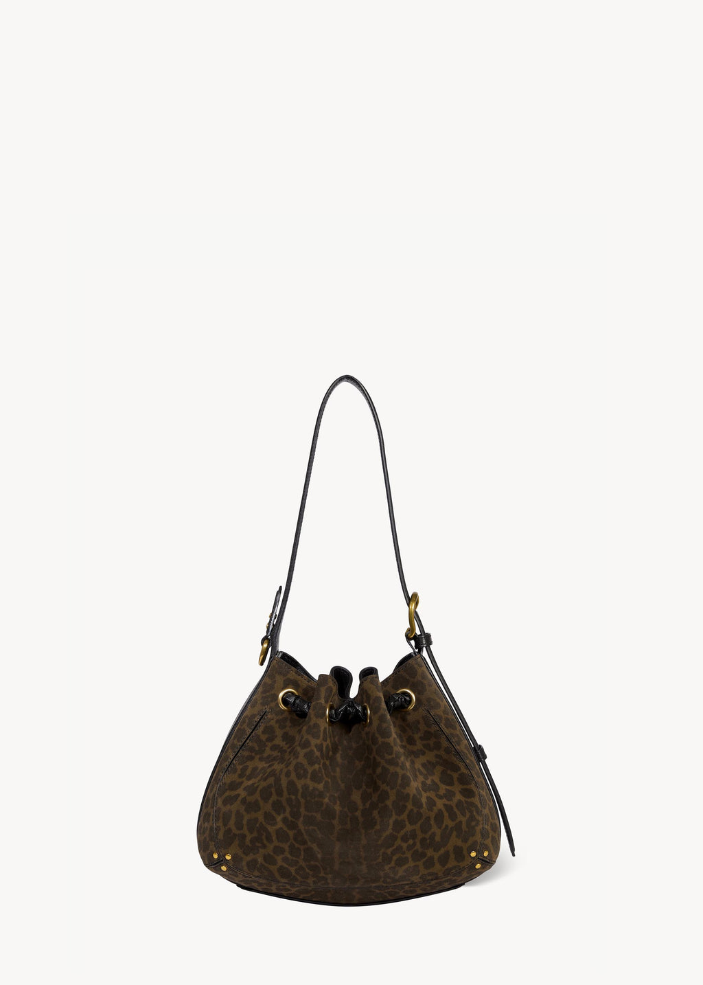 Sac Andy Croûte Velours Imprimé Léopard kaki
