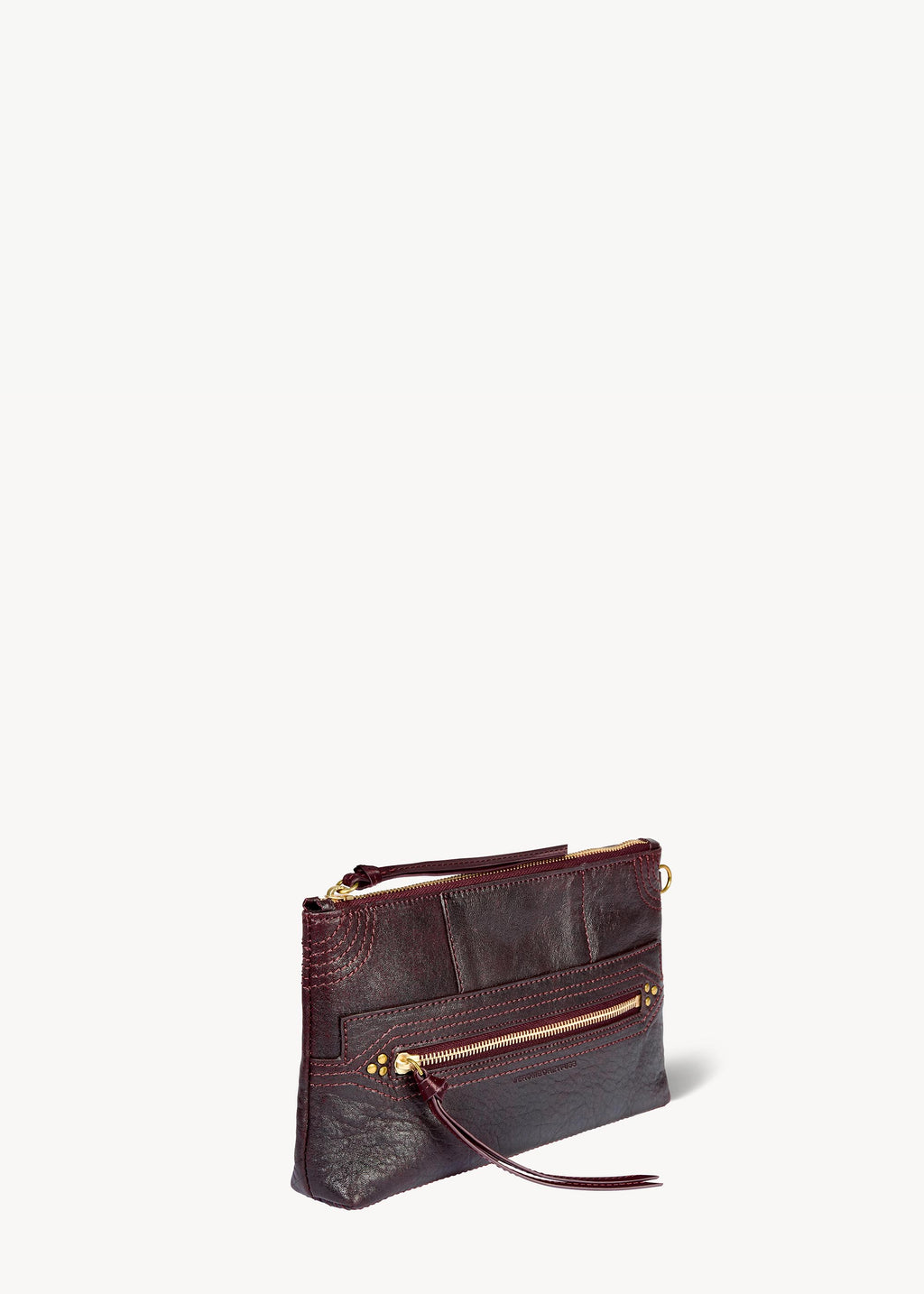 Pochette Lucky Clutch Agneau Bordeaux used